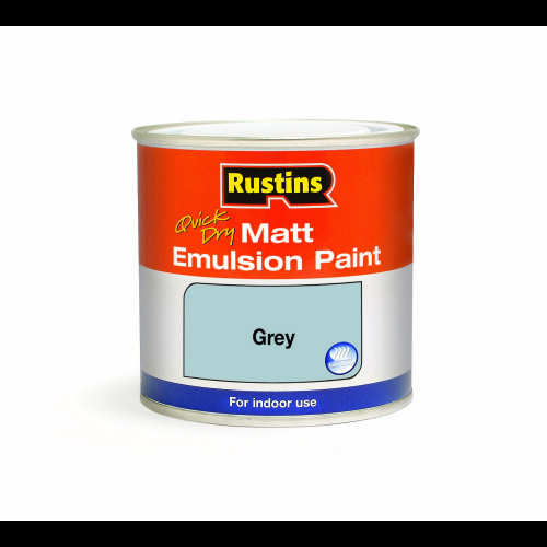 Rustins Rustins Matt Emulsion Paint - Grey 500ml