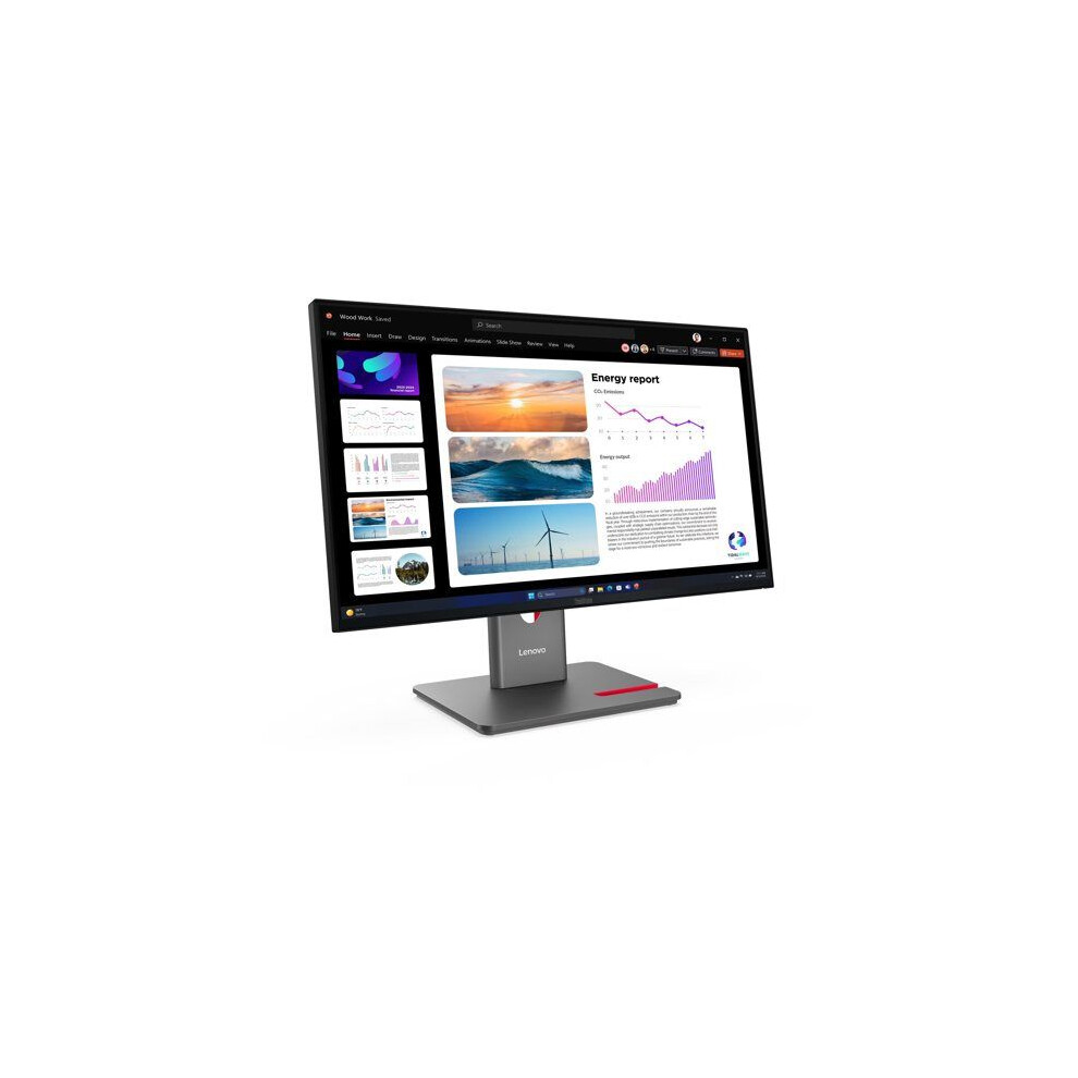 Lenovo 23.8" 2560 X 1440 Wled Ips 120Hz 16:9 300Cd/MãÂ² 4Ms 178Ã / 178Ã Usb Pd (15W) Black 198156604378