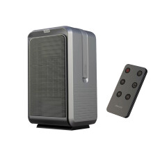 Efficient Indoor Space Heater, Advanced 1000W Ceramic Heater for Whisper-Quiet Performance, Fast & Safe Heat Distribution for Bedroom Office, Black