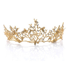 Diadema barocco vintage con strass, corona da principessa/regina flessibile per adattarsi a diverse esigenze, decorazione per capelli per occasioni
