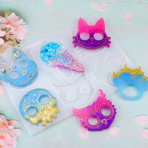 Polymer Clay Mold, Considerate Present For Crafting Shiny Glossy Surface Keychains And Pendants 1