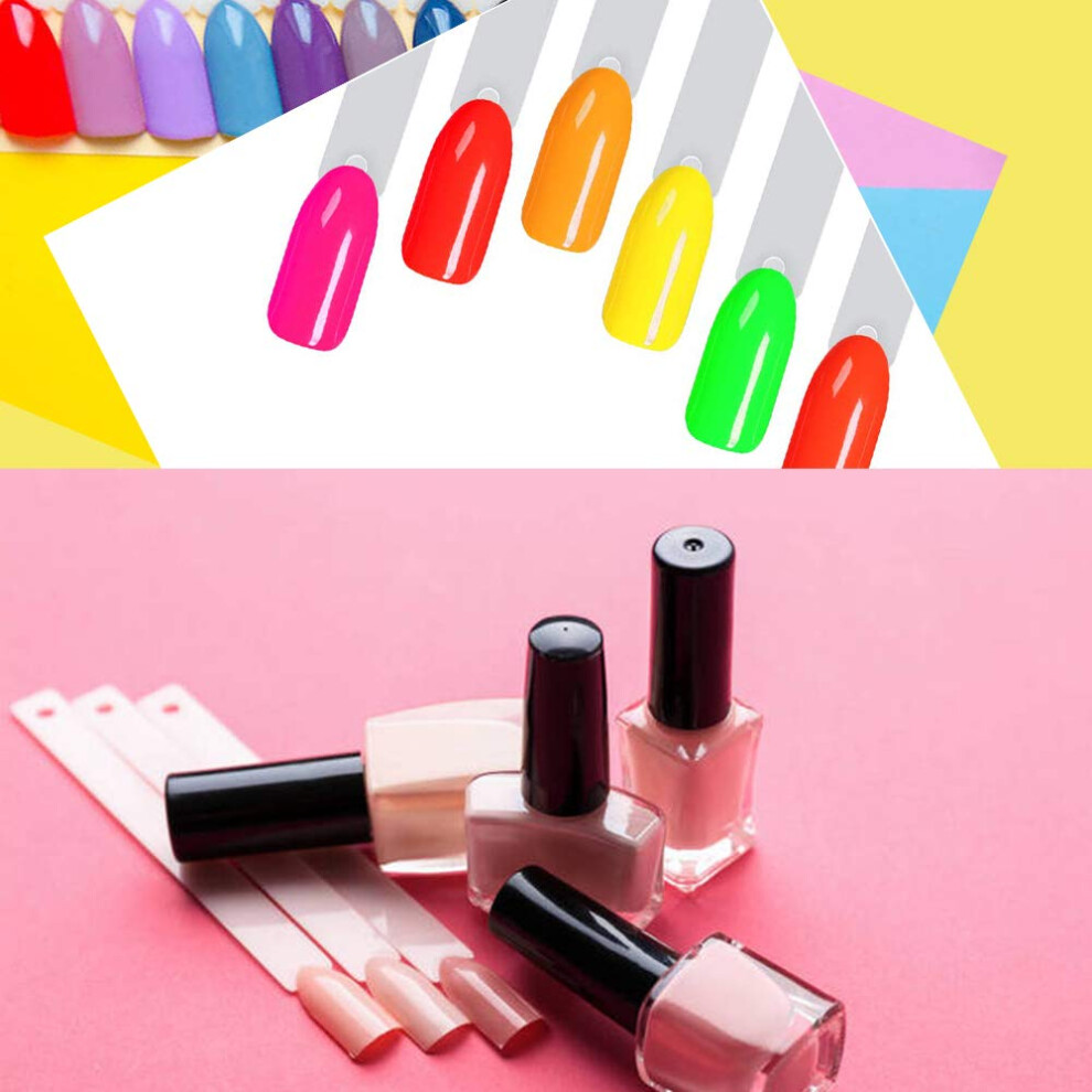 Nail Art Palette with Clear Nail Swatches, Practical Nail Art Tips for Easy Color Display and Storage