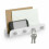 Durable Punch Storage Rack, Space-Saving Design for Kitchen, Toilet, Bedroom, White, Mail Organizer with Rust-Resistant Material 5