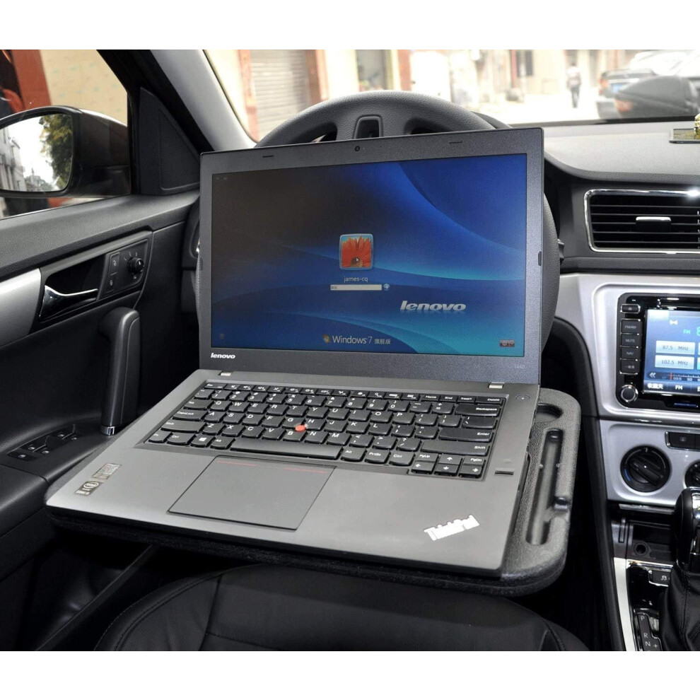 Ergonomic Steering Wheel Desk, Innovative Car Tray For Eating, Laptop Desk Mounts Instantly On Most Wheels, Perfect For On-The-Go Productivity, 9128293388887