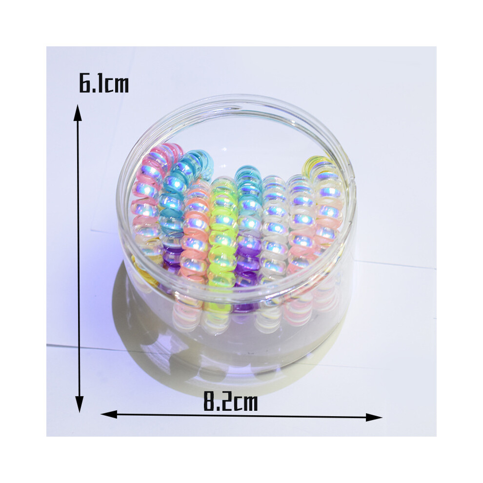 Unisex Innovative Spiral Hair Coils, Professional Hair Accessories With Smooth Surface, 10Pcs, Various Colors, Flexible Material Ensuring Strong Grip,