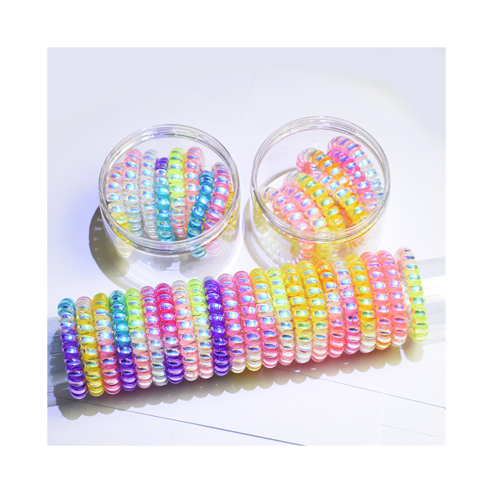 Waterproof Hair Accessories for Women, Spiral Hair Ties No Crease, Comfortable Stretch for Daily Use, Non Absorbent, Gentle on Hair, Stylish Bracelet
