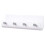 Durable Punch Storage Rack, Space-Saving Design for Kitchen, Toilet, Bedroom, White, Mail Organizer with Rust-Resistant Material 1
