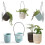 Drainage Hole Design, Minimalist Design Emphasizes Function and Form, Plastic Hanging Basket with Dual-Layer Structure, Self Watering Hanging Planters 1