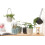 Drainage Hole Design, Minimalist Design Emphasizes Function and Form, Plastic Hanging Basket with Dual-Layer Structure, Self Watering Hanging Planters 7