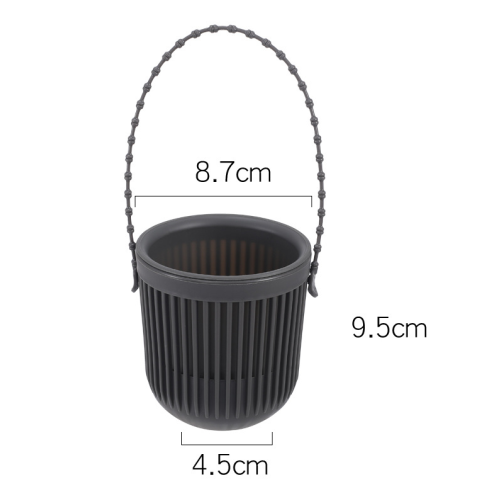 Drainage Hole Design, Minimalist Design Emphasizes Function and Form, Plastic Hanging Basket with Dual-Layer Structure, Self Watering Hanging Planters 1