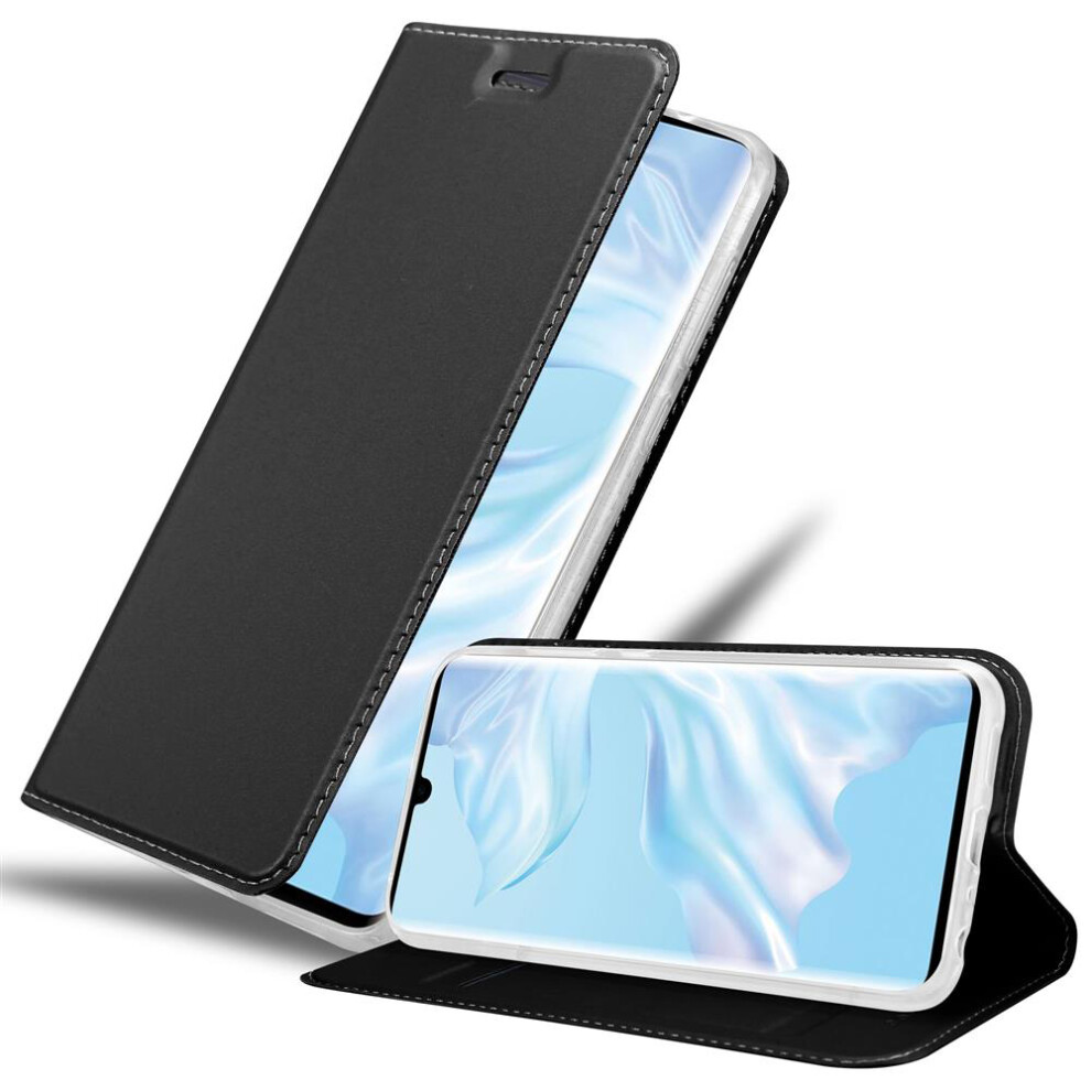 Cadorabo Case For Huawei P30 Pro Cover Book Wallet Protection Pu Leather Flip Magnetic Etui Black