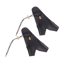 Archery Protective Finger Guard 2PCS Adjustable NonSlip Fake Leather Hand Protector For Outdoor Shooting And Hunting