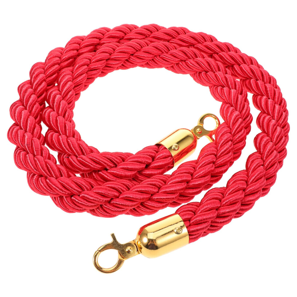 Queue Barrier Rope With Metal Fasteners, Rung Rope For Crowd Control, Durable Lanyard Ideal For Events And Security Zones, 2 Meters Long. 9365049961417