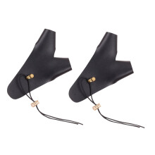 Archery Finger Protector Gloves 2Pack Adjustable Fake Leather Hand Guard For Recurve Longbow And Compound NonSlip