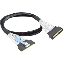 AntiInterference SASs MCIO5.0 124P 16X Cable Toolless Installation IT And Enterprises Use Stable Data Transmission 25cm