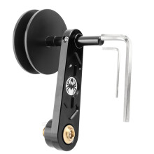 Bicycle chain tensioner strength aluminum alloy reduces chain slip and power loss Black B