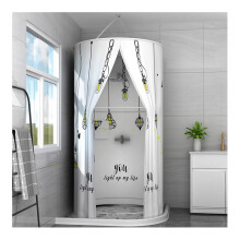 Shower Curtain: Thick, heatinsulating, coldresistant for winter, outdoor camping, 80x200cm