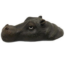 Pond Decor, Realistic Floating Hippo Head Pond Decorations, Resin Pond Accessories, Animal Garden Statues for Outdoor Pond Lawn