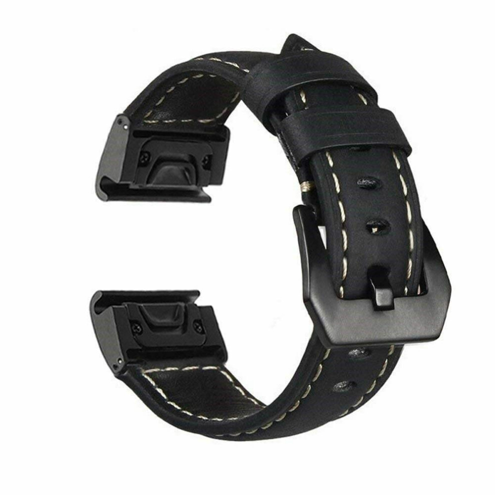 Leather Watch Band Quick Release Easyfit Strap 26Mm 22Mm 20Mm For Garmin Fenix 7 6 5 Series 9070919188886