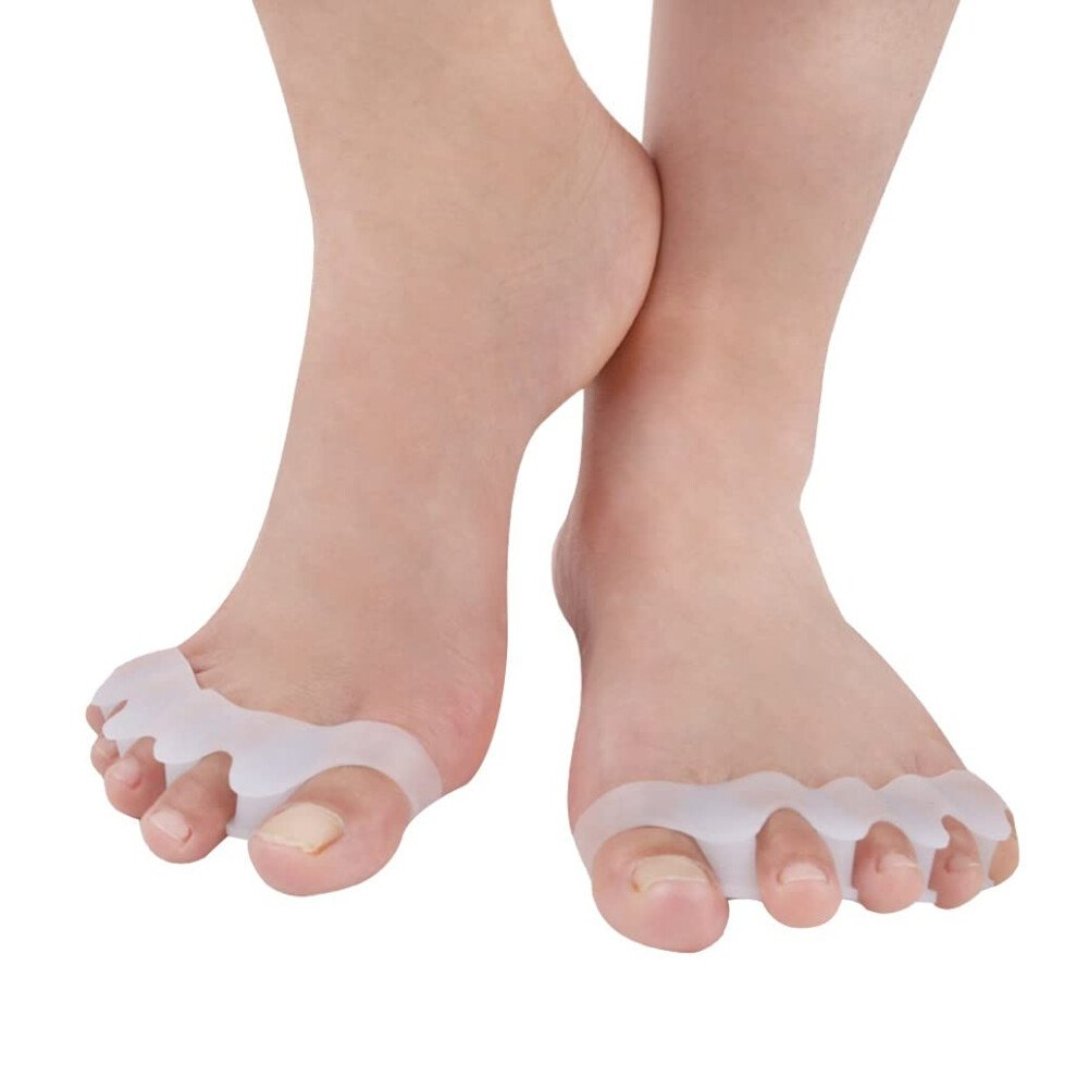 5 Hole Stretcher Toe Divider,Hallux Valgus Corrector Overlap  for Overlapping Toes Prevent Corns  Callus Improve Foot Strength