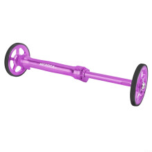 Simple wheel extension, foldable bicycle wheel with extension rod, aluminumrubber construction, integrated bearing, bicycle handlebar (purple) violet