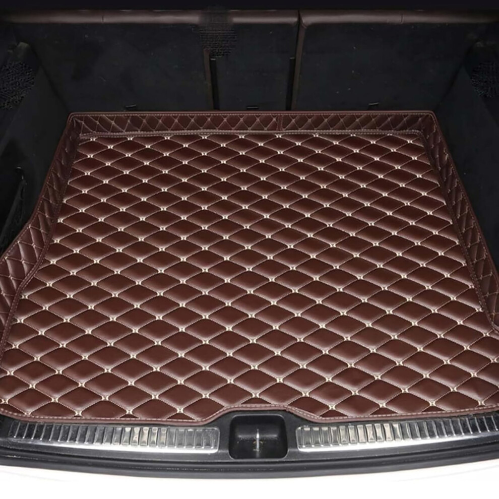 Leather Trunk Mats For Lexus Ux Hev 20192023 Rear Trunk Liner With Raised Edges Waterproof Antislip Carpet Liner Coffee 9412369196347