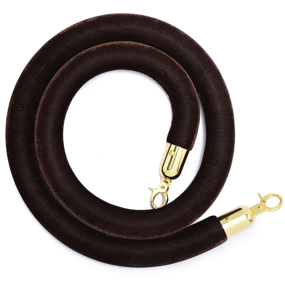 1.5 M Velvet Rope Barrier With Hooks For Stake Posts, Queue Bar 9412369196422