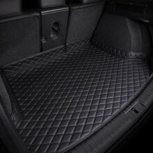 Car Leather Boot Liner Mats For Alfa Romeo Stelvio 20172021 AntiScratch Antislip Cargo Tray Trunk Protector Pad Black