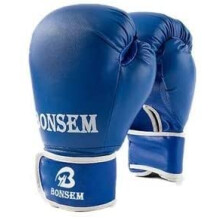 Boxing Gloves for Training Leather Noir Gloves for Sparring, Kickboxing, Fighting (Color:C, Size:6oz)