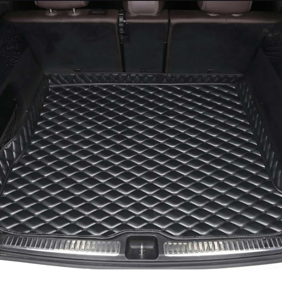 Trunk Mats For Toyota Prius 20122023 Leather Tailored Rear Trunk Liner With Raised Edges Waterproof Antislip Black 9199774899451