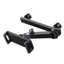 Car Headrest Tablet Holder with 360 Rotation and Dual Axis Arm, Fits 4.713 Inch Devices