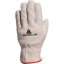 FBN49 Grey Full Grain Leather Safety Work Gloves (Large) FBN49 Model Large Size