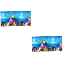 2pcs DoubleSided Seascape Wall Decal for Aquarium Decor Background Sticker for Fish Tank and Removable Design Style 62*40CMx2pcs Multix2pcs