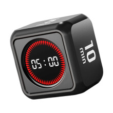 Cubes Digitale Timer LED-display Timer Tijdmanagementtool-Zwart