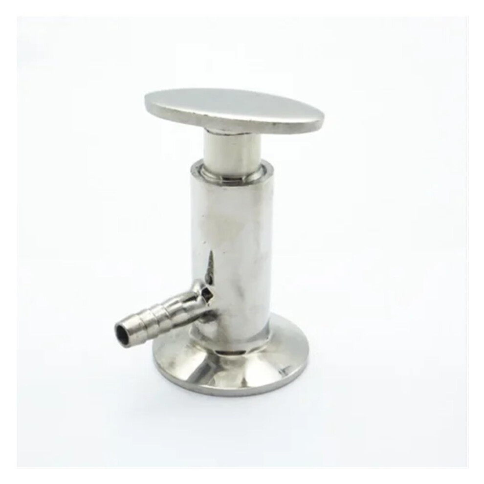 304 Stainless Steel Tri Clamp Sampling Valve, 10Mm Hose Barb, Ferrule O/D 25Mm 9189345063749