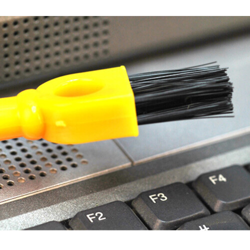Multi Function Keyboard Brush Cleaner Tool with Easily Adjustable Straps, Anti Static Microfiber Duster Fluffy and Soft for TV Desk Windows Temple 2
