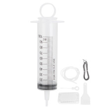 Draining Oil Syringe With Long Tubing For Injecting Fluids Measuring Liquids Lab Use Garden Application 1.5M Hose Reusable Kit With Ice Scoop Drain Ro