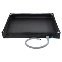 Portable Shower Tray Camping Tent Floor Base Outdoor Tray For RV Beach Pet Bath Black