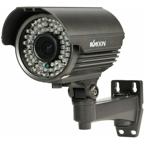 Système de vidéosurveillance domestique, caméra bullet avec objectif zoom manuel HD 1080p, LED infrarouges résistantes aux intempéries pour une