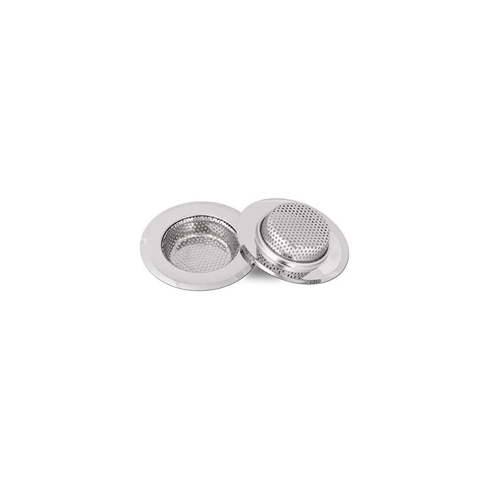 Efficient Liquid Flow Sink Strainer, Premium Stainless Steel Drain Filter With Large Wide Rim, Superb Durability And Non-Deforming Rust-Free 9468298497482