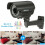 Système de vidéosurveillance domestique, caméra bullet avec objectif zoom manuel HD 1080p, LED infrarouges résistantes aux intempéries pour une 4