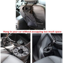 Smart Car Accessory: Easy Mount Foldable Waterproof Car Trash Can, Washable Eco-Friendly Oxford Cloth, Ideal for Vehicles Home Office Outdoor