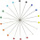 Καρφίτσες ραψίματος με πολύχρωμες κεφαλές, ανθεκτικές στη θερμότητα γυάλινες 4