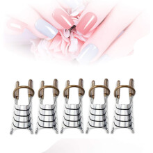 Guide Protector Nail Tips for Salon or Home, Durable Sturdy Reusable Nail Art Extension Forms with Accurate Guide Lines, French Nail Forms for