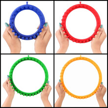 Creatieve knutseloplossing, mutsenbreiraam voor eenvoudige projecten voor beginners, glad plastic ontwerp zorgt voor een probleemloze ervaring en