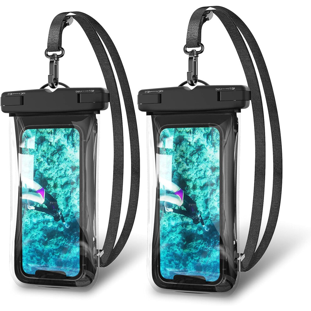Ipx8 Rated Waterproof Phone Pouch, Underwater Photography Companion, Full Protection For Various Phones, Floating Case (2 Pieces) 9340258573842