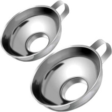 Küchen-Trichter-Set aus hitzebeständigem Material, passt jedes Mal perfekt für Gläser mit normaler und weiter Öffnung, die Edelstahlkonstruktion
