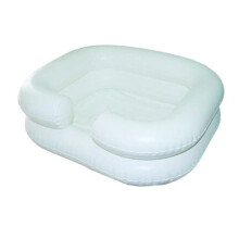 Lavabo portatile per capelli: materiale ecologico, ausilio per l'assistenza, adatto ai disabili, shampoo gonfiabile, comodo supporto per il collo,