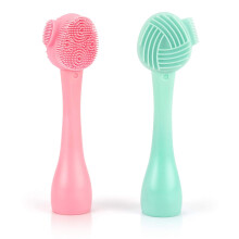 Silikonový kartáč na peeling obličeje, exfoliační a masážní pro zářivou pleť, potravinářský silikon pro bezpečné a jemné