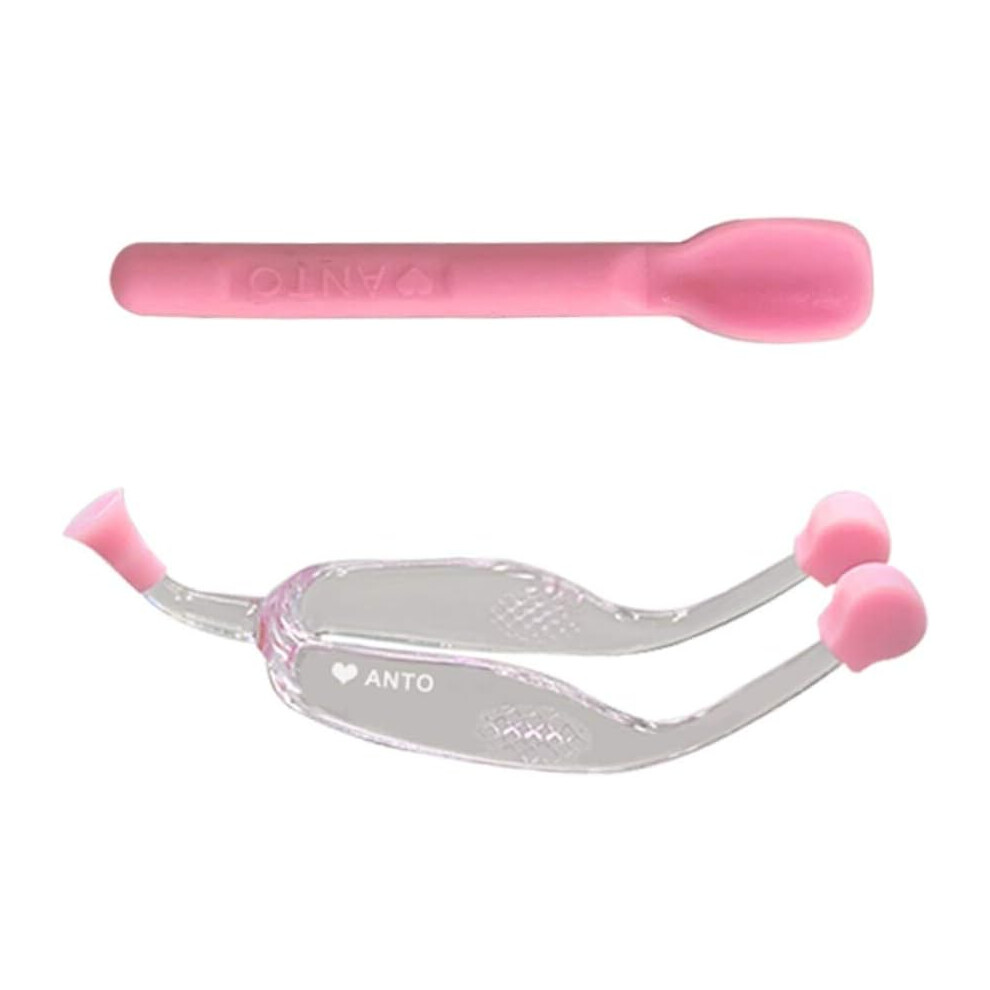 Contact Lens Care Set, Suction Cup and Soft Spoon for Easy Lens Retrieval, Compact and Portable Design with Rounded Tweezers, Safer Option for